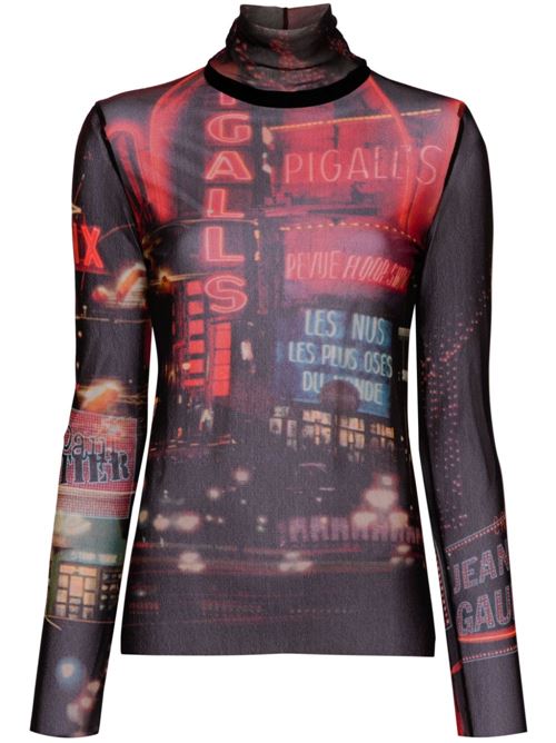 pigalle printed long sleeve top JEAN PAUL GAULTIER | 2430FTO206T55200301550